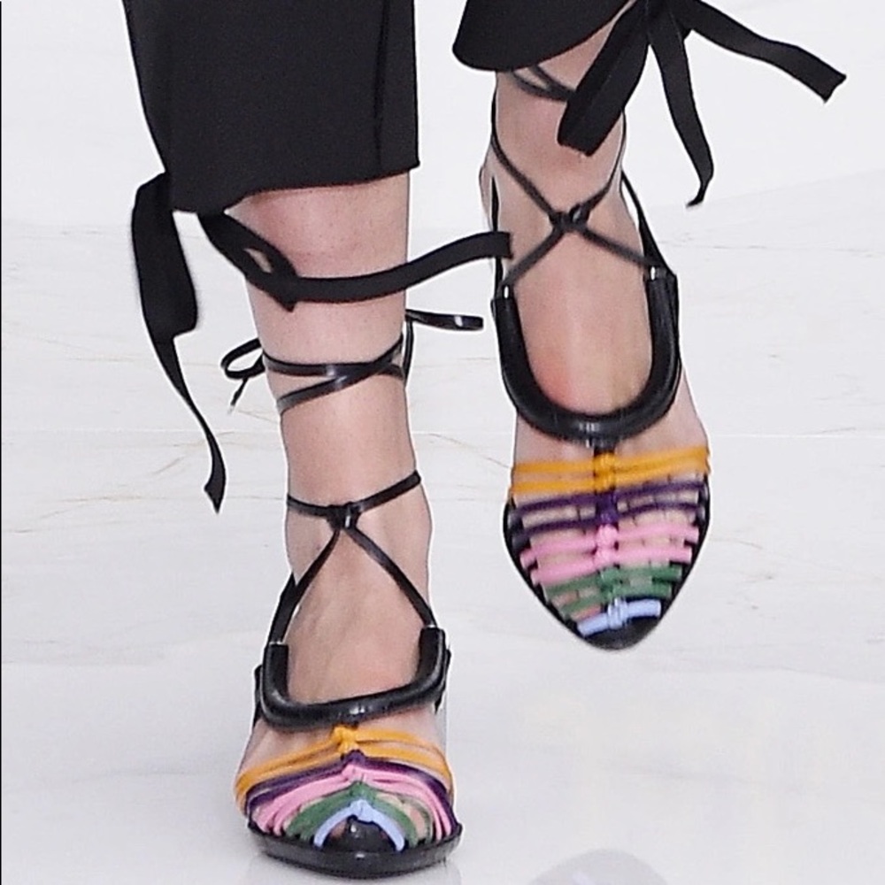 $1150 Salvatore ferragamo spring 2016 runway sandals 7